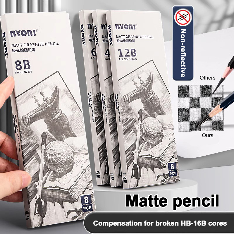 

Drawing Sketch Pencils Set Wooden Professional HB 2B 4B 6B 8B 12B 14B 16B Graphite Art Hand-Painted Pencils School Stationery