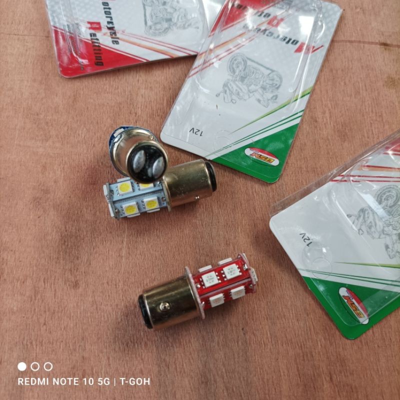 Bohlam Rem Kedip Led Motor 13 Mata  Lampu Rem Kedip Motor 12v