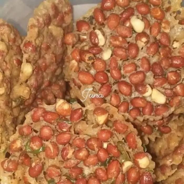 

peyek kacang bulat super mantap lezat