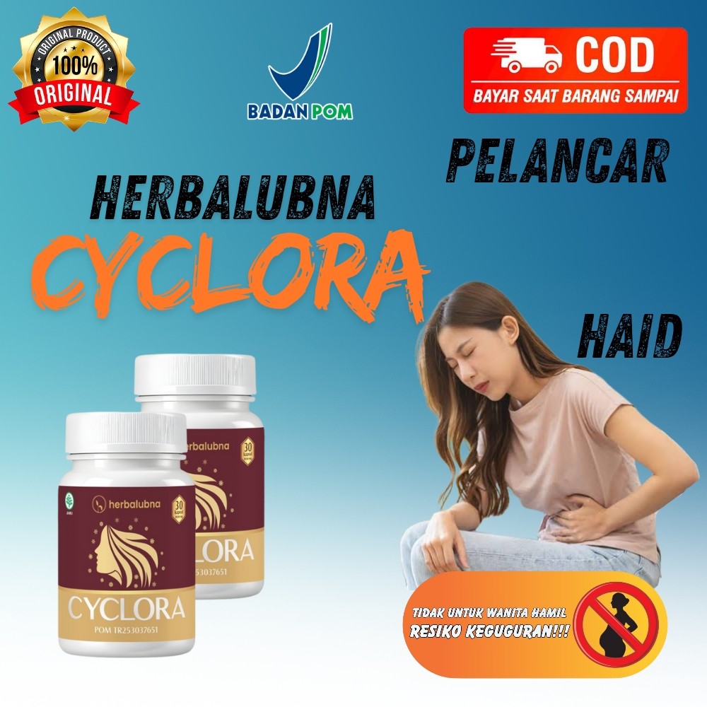 Herbalubna Cyclora – Suplemen Nyeri Haid & PMS