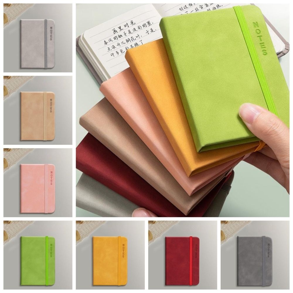 

Simple Memo Diary Planner A7 Mini Notebook Diary Notebook Taking Notes Pocket Notepad Thickening Word Book Stationery