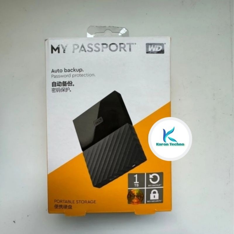Hardisk Eksternal 1TB WD Passport USB 3.0 Eksternal 1TB  - HDD Hardisk Eksternal Eksternal 2,5" USB 