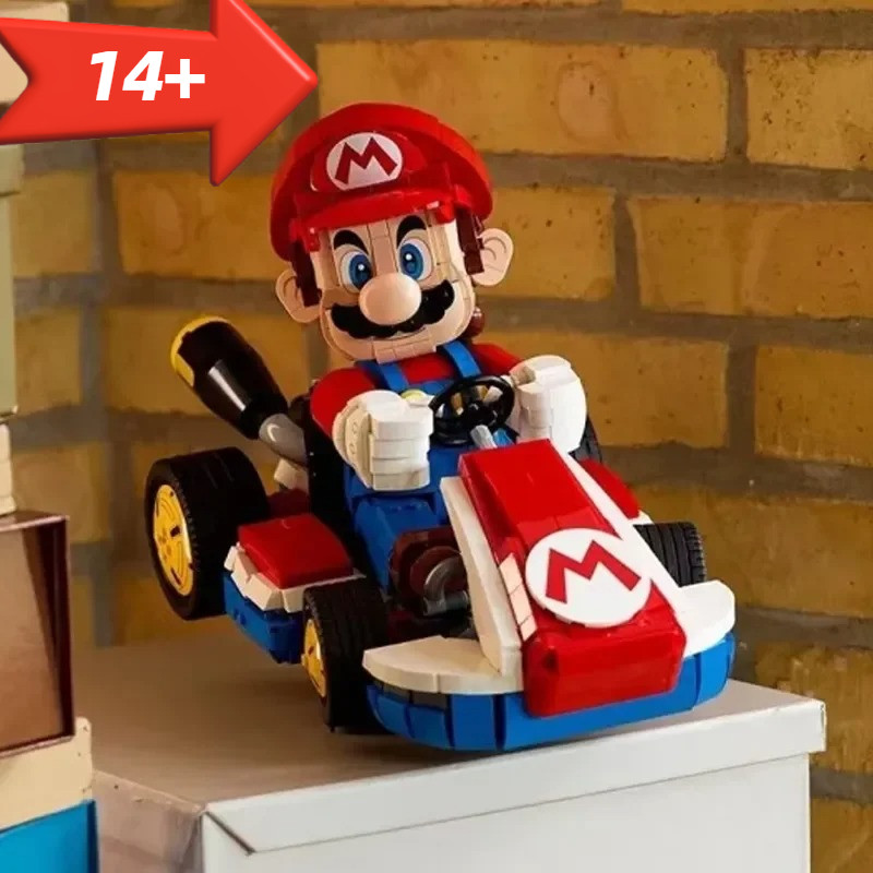 

2025 New 72037 Standard Kart Classic Game Racing Car Model Building Blocks City Car Assembly Bricks Toys for Kids Adult gifts