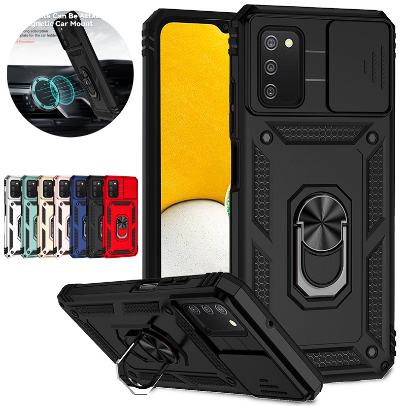 For Samsung Galaxy A02S A03S Case Slide Camera Protect Phone Case For Samsung A02 S A03 S Magnetic R