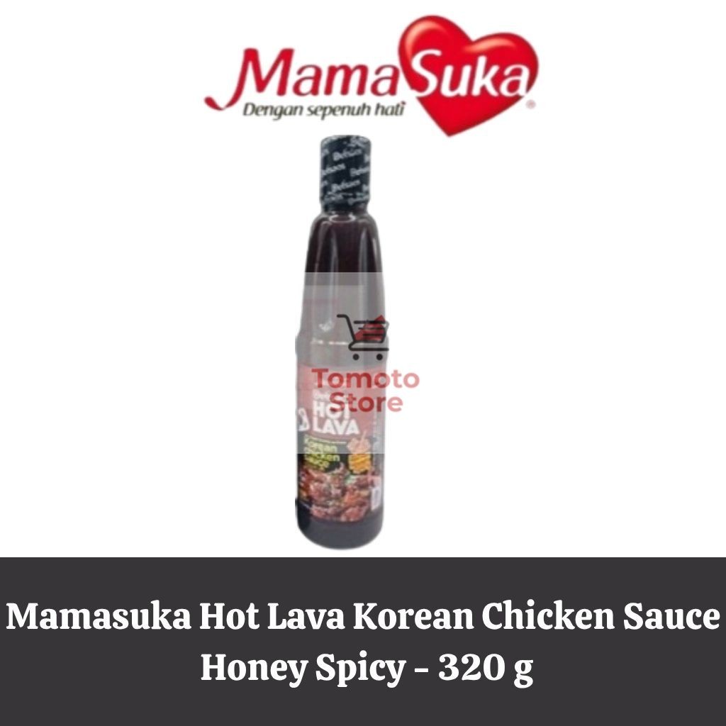 

✨ TOMOTOSTORE ✨ MAMASUKA Delisaos Hot Lava Korean Chicken Sauce / Saus Ayam Goreng Ala Korea Honey Spicy 320 gr