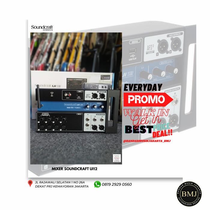 SOUNDCRAFT DIGITAL MIXER UI12 BMJ