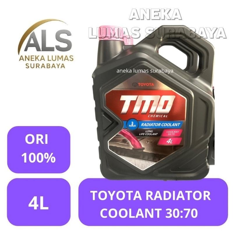 Toyota Radiator Coolant 30:70 / Radiator Coolant TMO Original murah 4L
