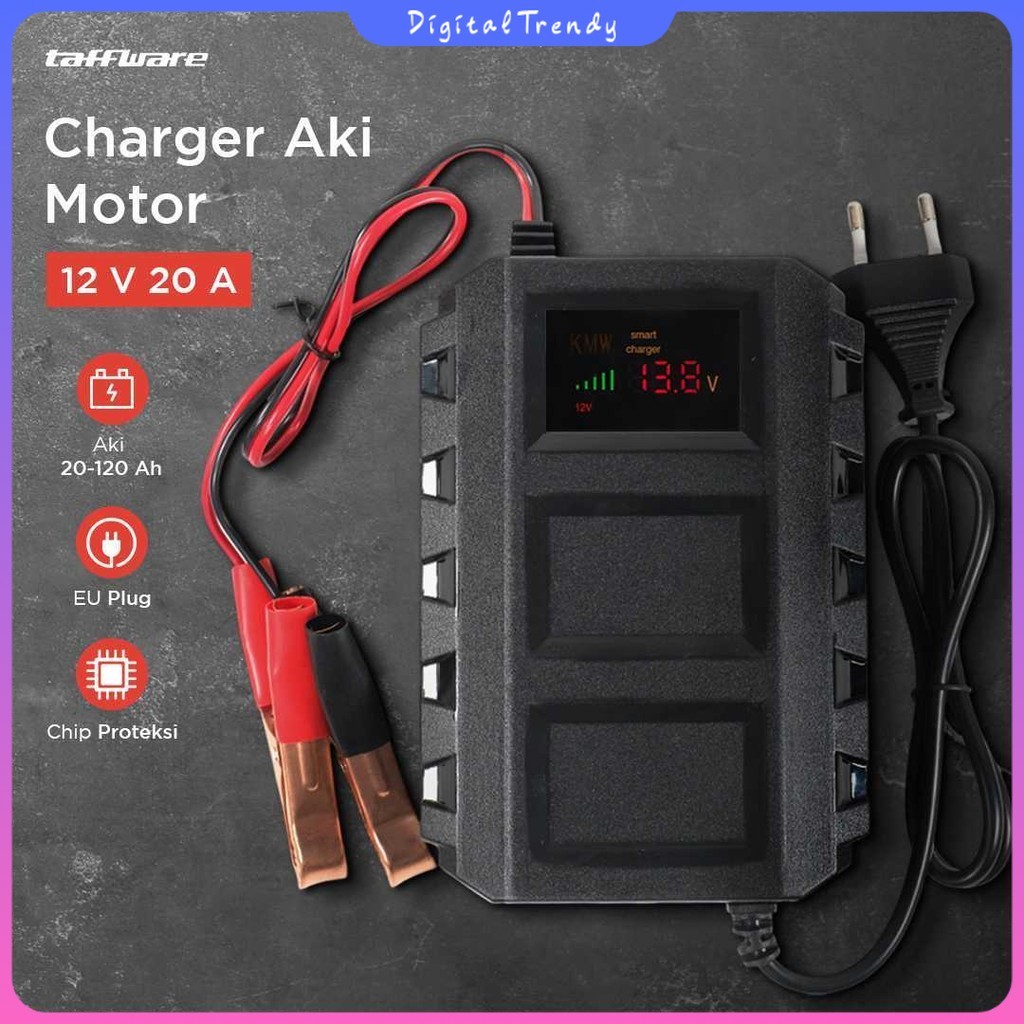 Taffware Charger Aki Mobil Intelligent Battery Charger 12V 20A - KC-20A