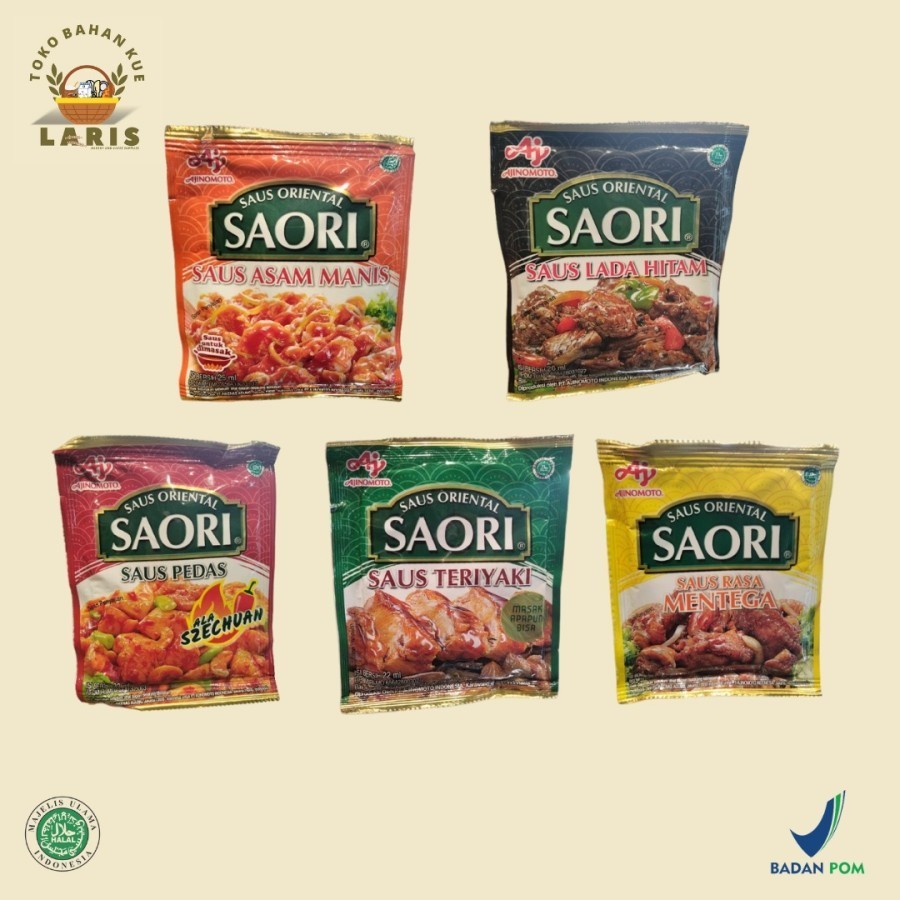 

SAORI SAUS ALL VARIANT KEMASAN SACHET
