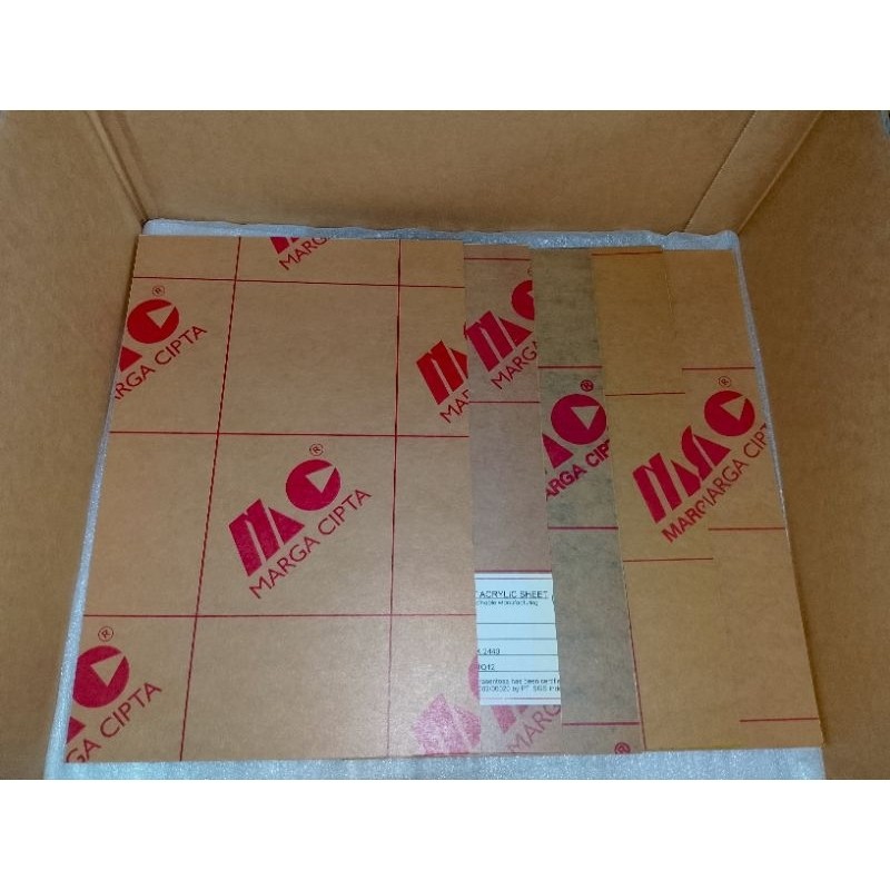 

Acrylic Sheet Lembaran Akrilik Clear Bening Merah Kuning Biru Hijau - A6 2mm