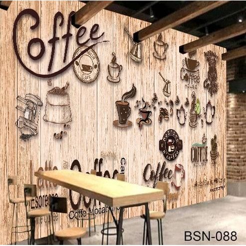 Promo WALLPAPER 3D WALLPAPER CUSTOM DINDING COFFEE SHOP HOUSE - Banner