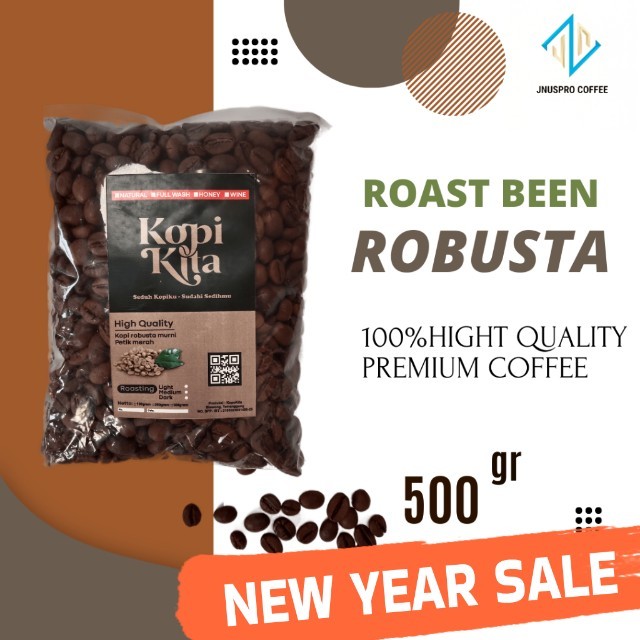

Kopi Robusta Temanggung Coffee Roast Bean 500 Gram