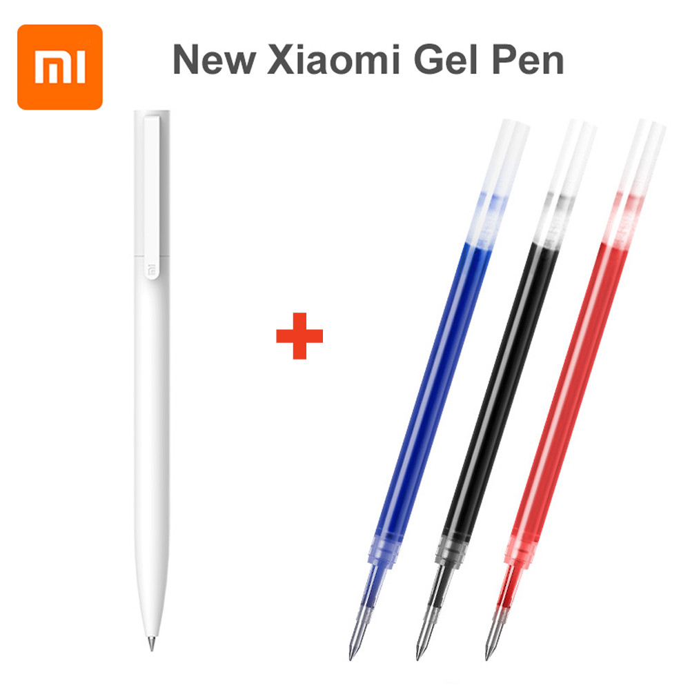 

Original Xiaomi Gel Pen MI Pen 9.5mm No Cap Bullet Pen Black Pen PREMEC Smooth Switzerland Refill MiKuni Japan