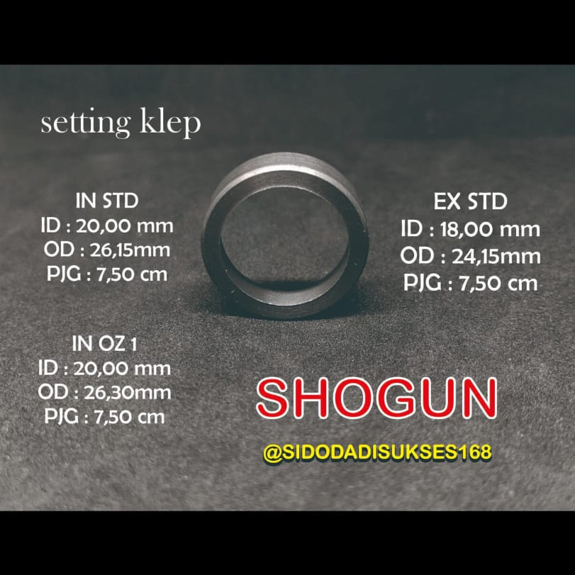 Setting Klep/Dudukan Klep/Cincin Setting Shogun