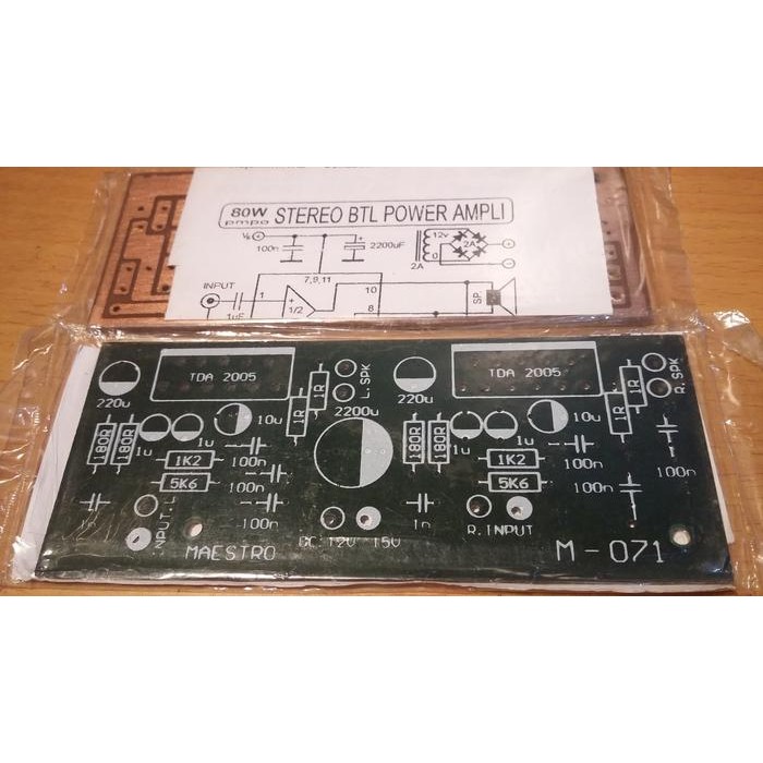 Part PCB TDA2005 TDA 2005 Stereo Bahan Pertinax