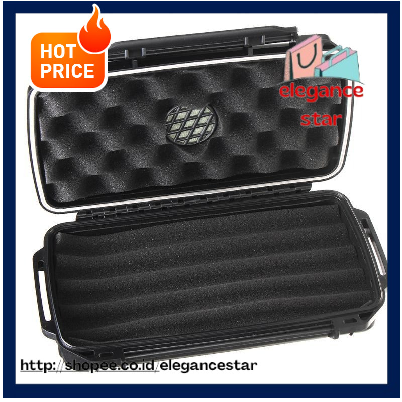 Portable Cigar Plastic Travel Case Waterproof Dustproof Shockproof 5 Full-Sized Cigars Hard Shell Ca