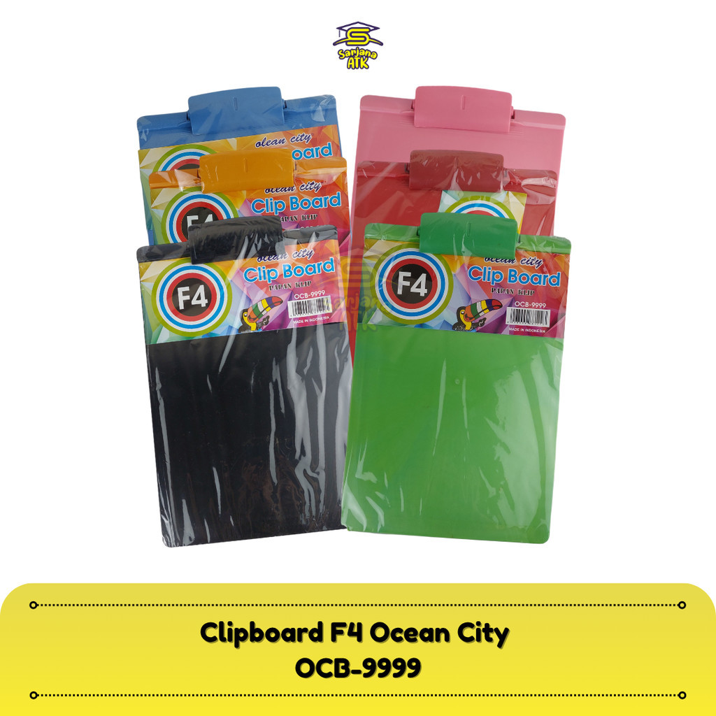 

Clipboard / Papan Klip / Papan Jalan / Alas Ujian F4 Folio Ocean City OCB-9999