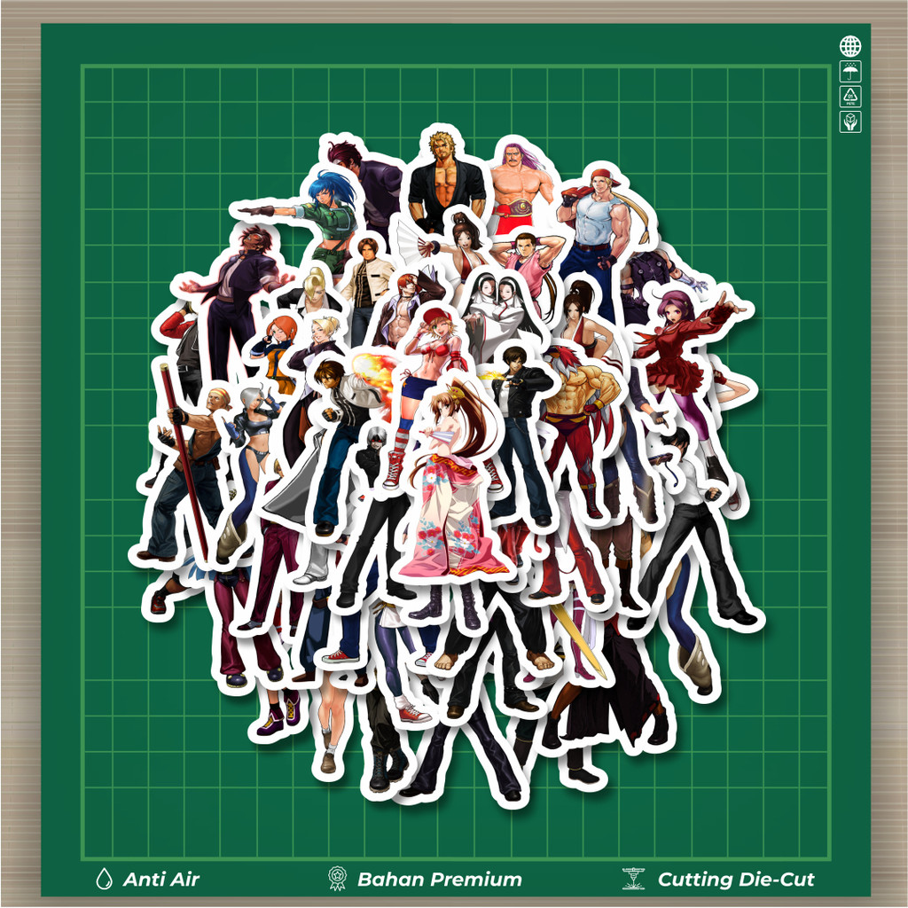 

HOT 50 PCS STIKER Stiker Game Series King Of Fighter Character Mix 4 Stiker Fashion Cars Decal Dingin Kartu Album Custom Vinyl Anti Air- Sticker Aesthetic Buku Journal Koper Casing HP Tablet Laptop Helm Motor Botol Minum