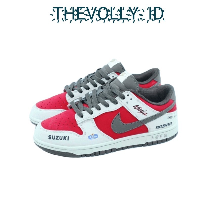 Sepatu Nike SB Dunk Low Suzuki White Red Multicollor BNIB Original / Sneakers Pria