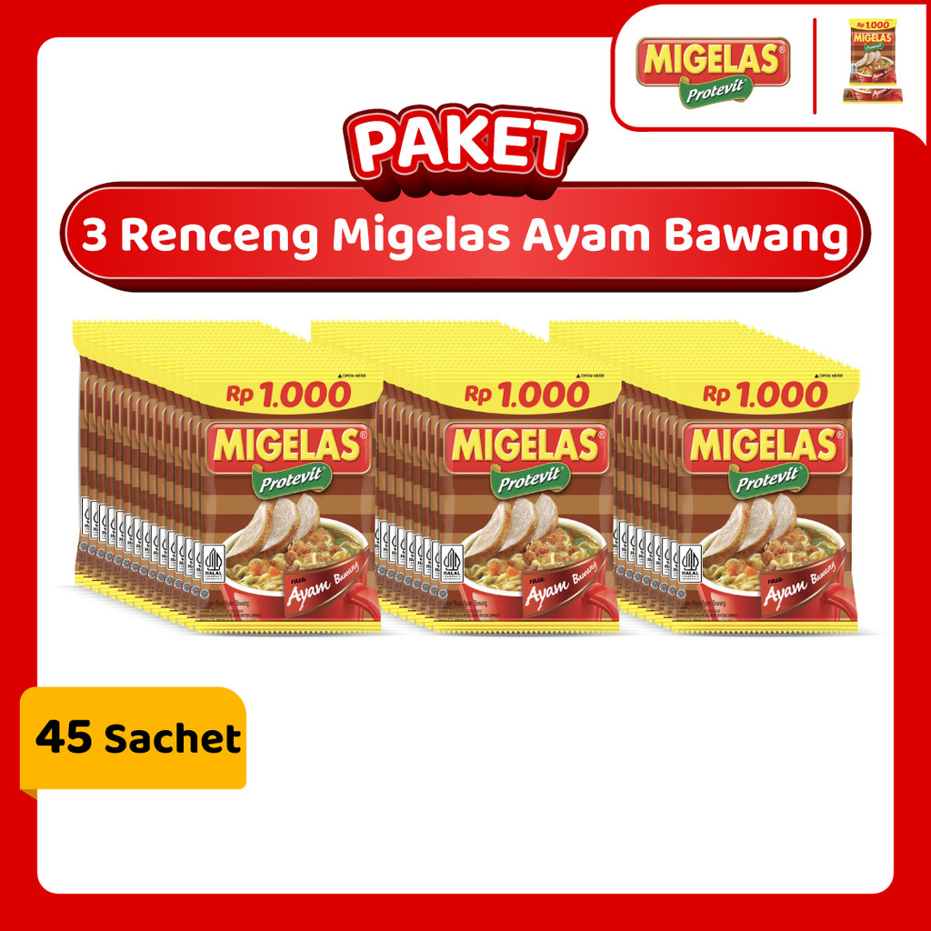 

Paket 3 Renceng Migelas Ayam Bawang