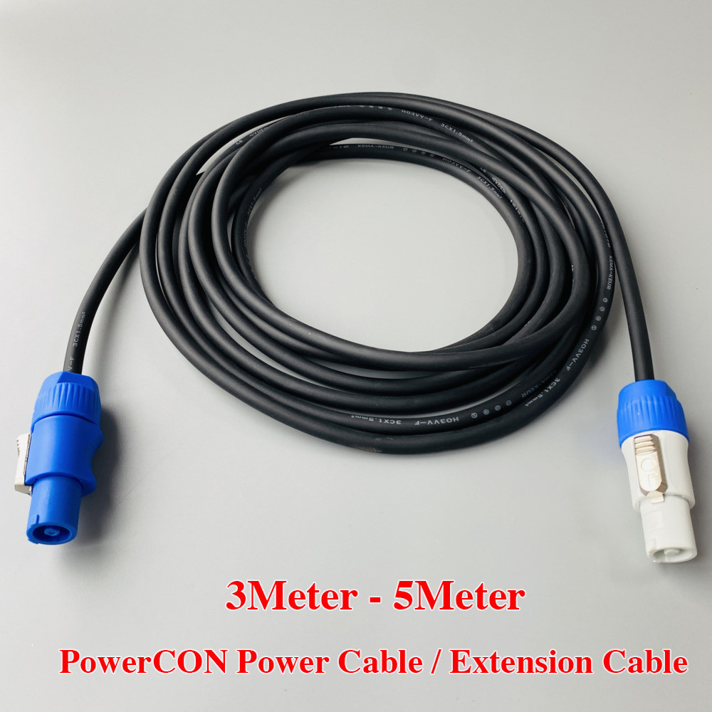 3M 5M Stage Lighting AC Power Cable PowerCON Extension IN/OUT Conversion Wire 3x1.5mm² Cables For LE
