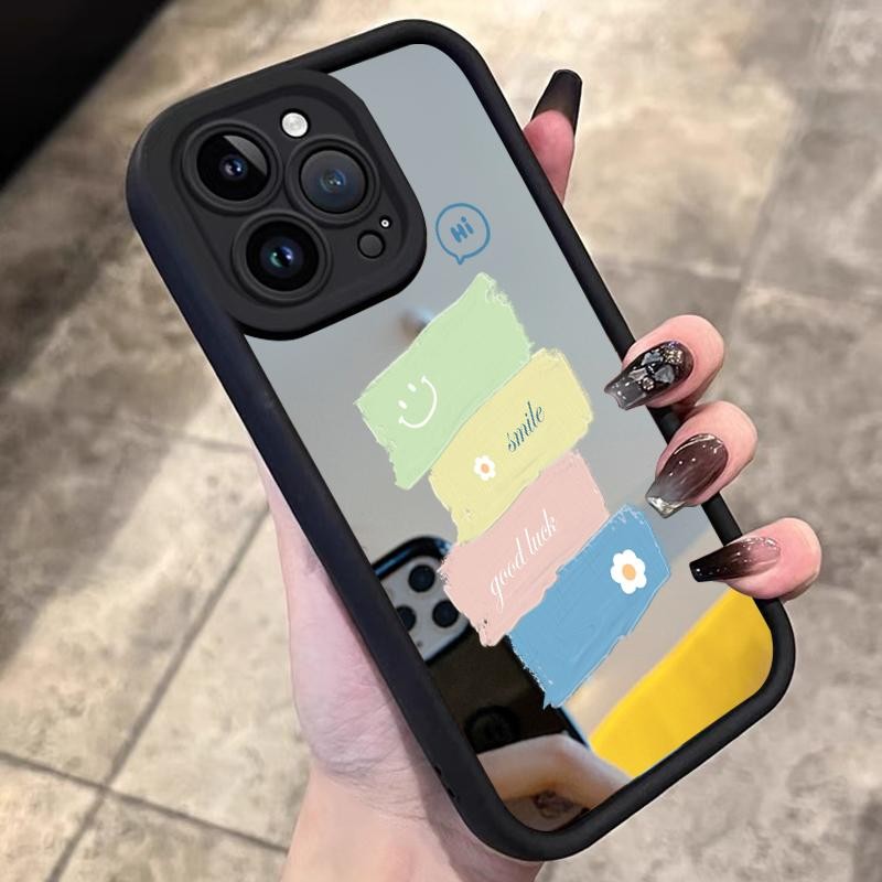 Case For Oppo Reno5 4G 5G Reno3 Reno4 F Reno4 Lite Reno5 F K Z Reno6 Silicone Simple Rainbow Lens Pr