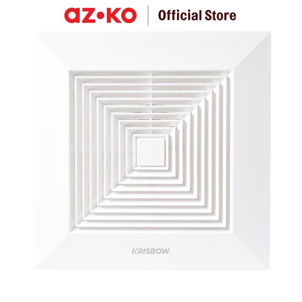 AZKO Krisbow 8 inci Exhaust Fan Plafon Kipas Ventilasi Ceiling Fan Exhaust Pipe Fan Kipas Plafon Kam