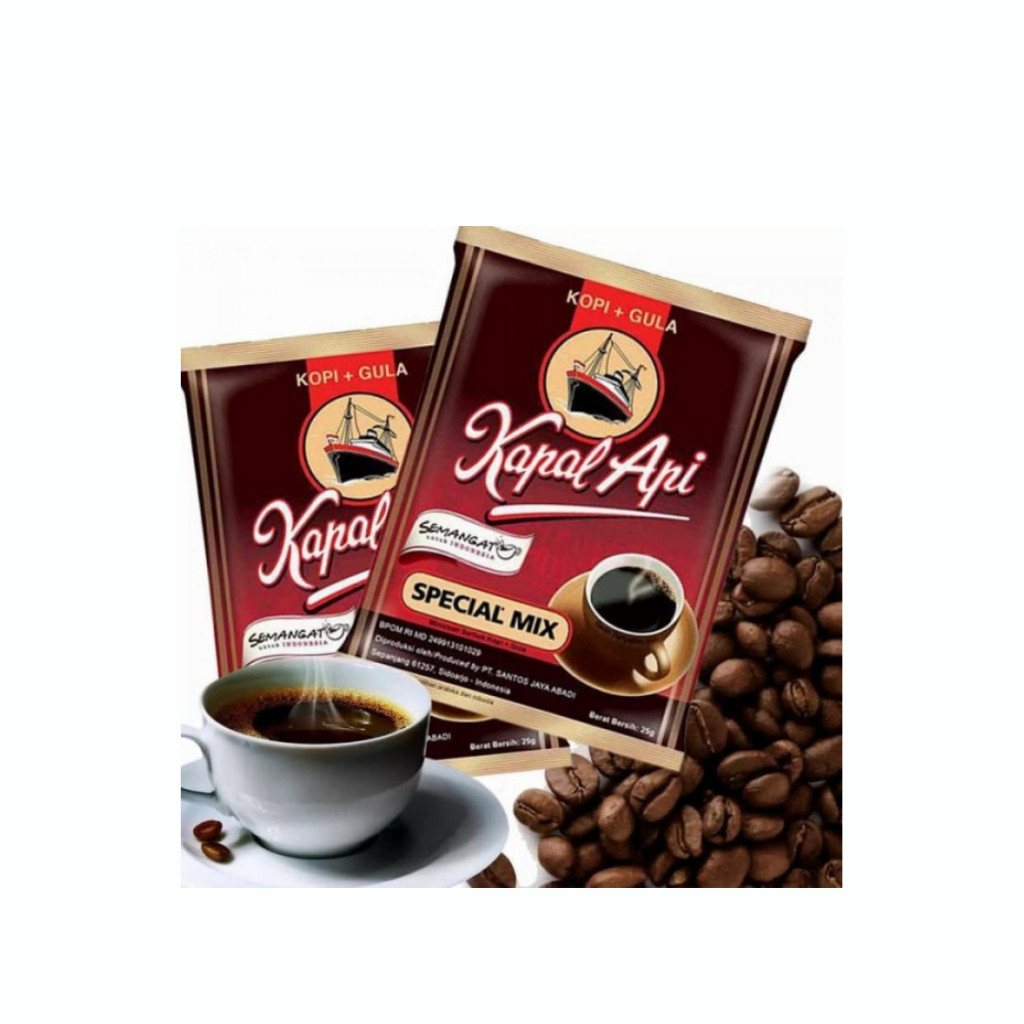 

Harum dan Lebih Enak!! Kopi Kapal Api Mix Kopi Hitam 1 Renceng 10 Sachet 23g