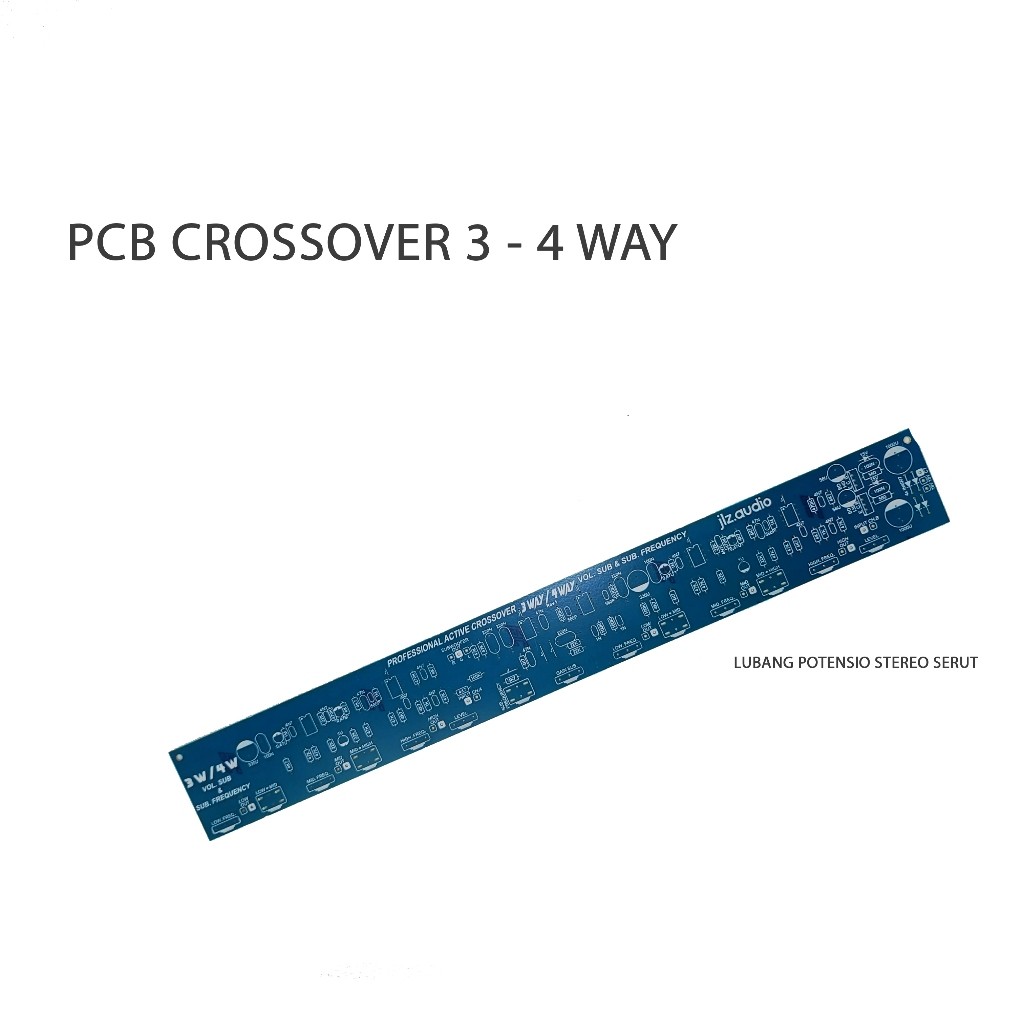 (EP) PCB CROSSOVER 3 ATAU 4 WAY AUDIO TONE CONTROL PLUS SUBWOOFER FREQUENSI