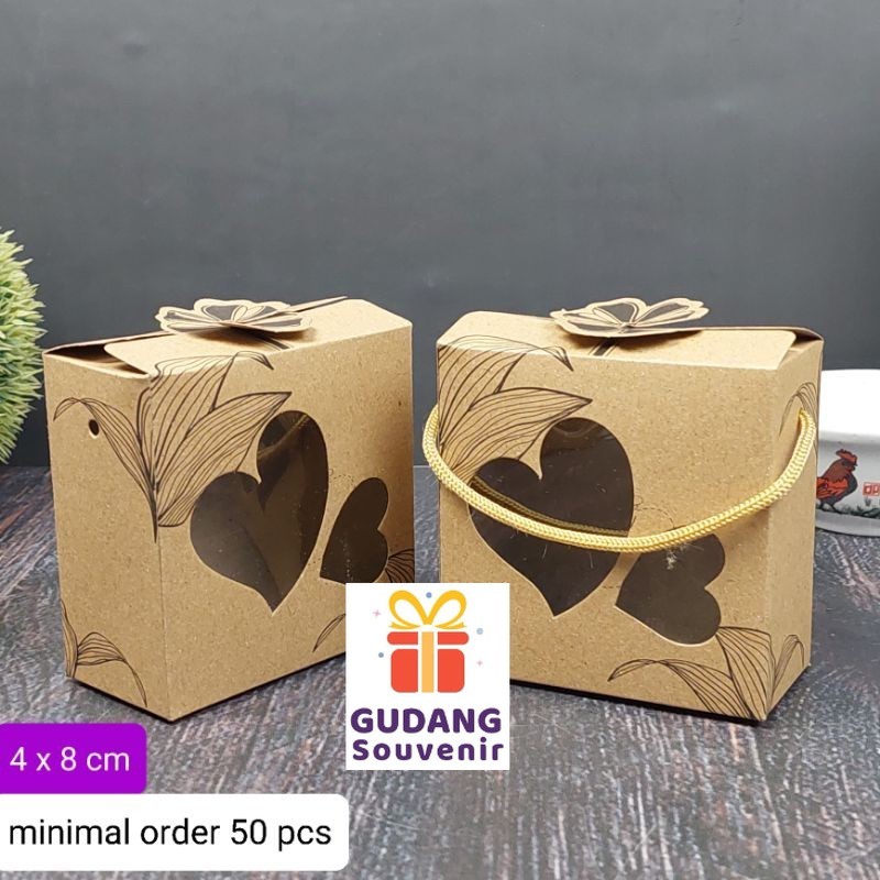 

50 Pcs, Box Coklat 4 x 8 cm/ Box Kraft Kemasan Mangkok Ayam, dll harga Murah