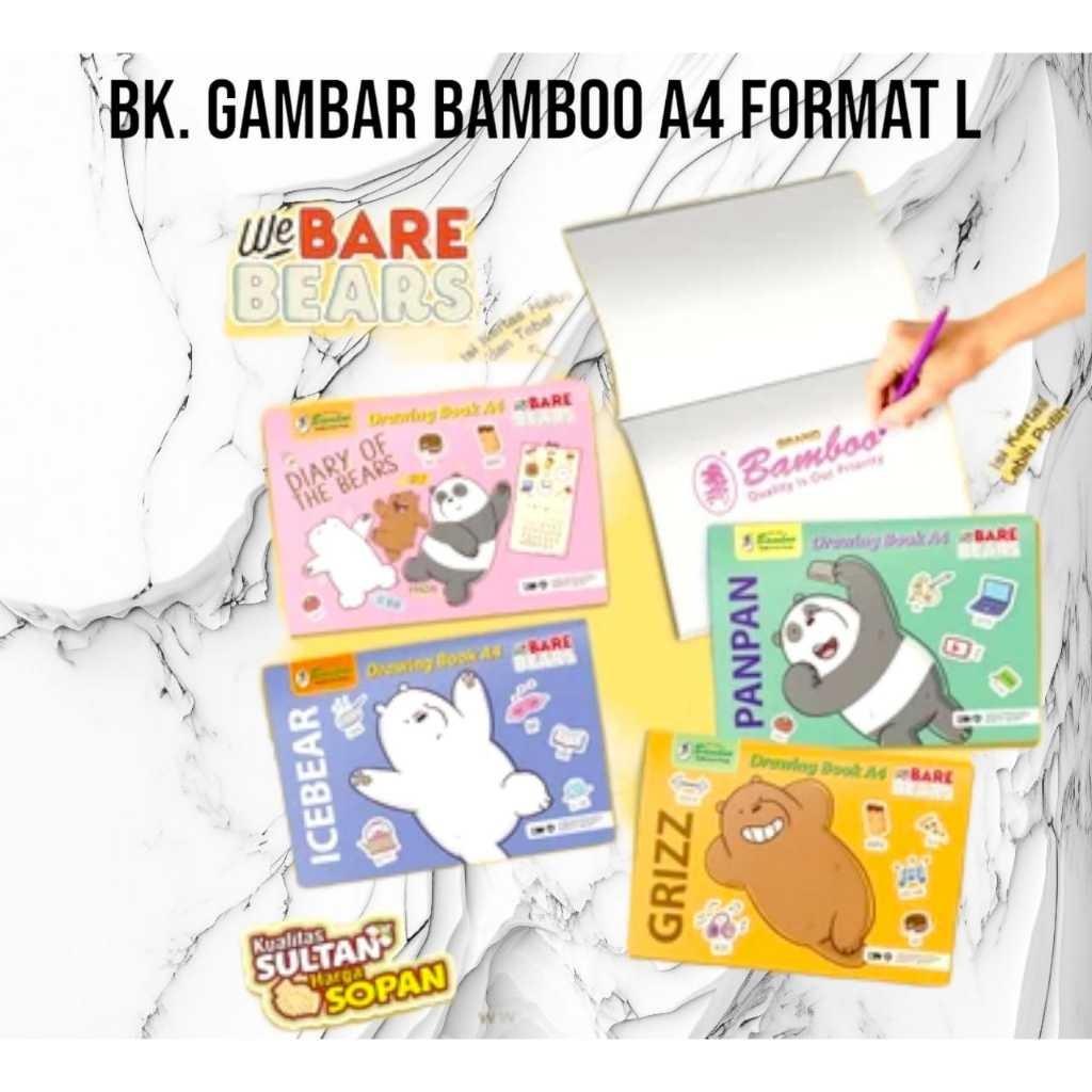 

[SDW] pekanbaru/BUKU GAMBAR BAMBOO A4 FORMAT L