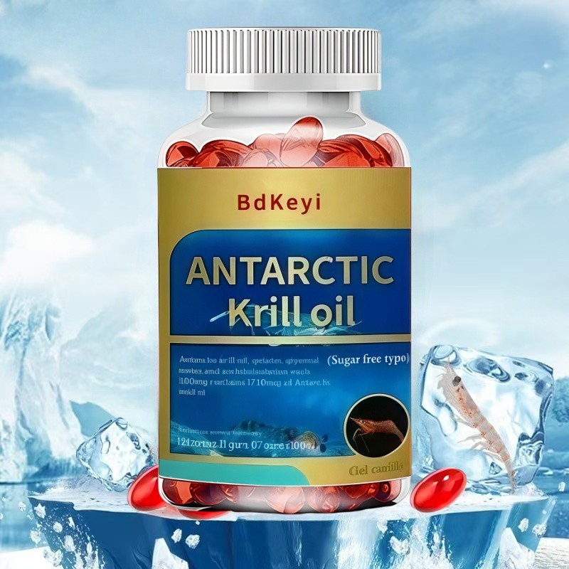 Antarctic Krill Oil Capsules (120 Capsules) Antarctic Krill Oil Astaxanthin Supplement Capsules Prov