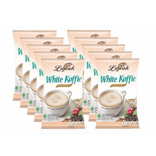 

Luwak White Koffie Original 1 Renceng isi 10