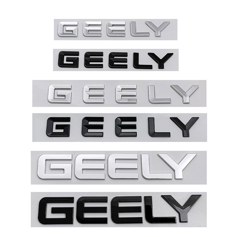 EMGRAND GEELY new letter Label Badge Car stickers for Geely Series Atlas EmgrandGT monjaro coolray m