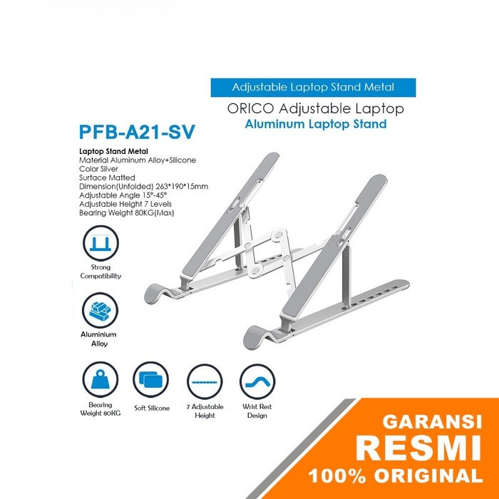 Laptop Stand Orico PFB-A21-SV Stand Laptop Orico Silver