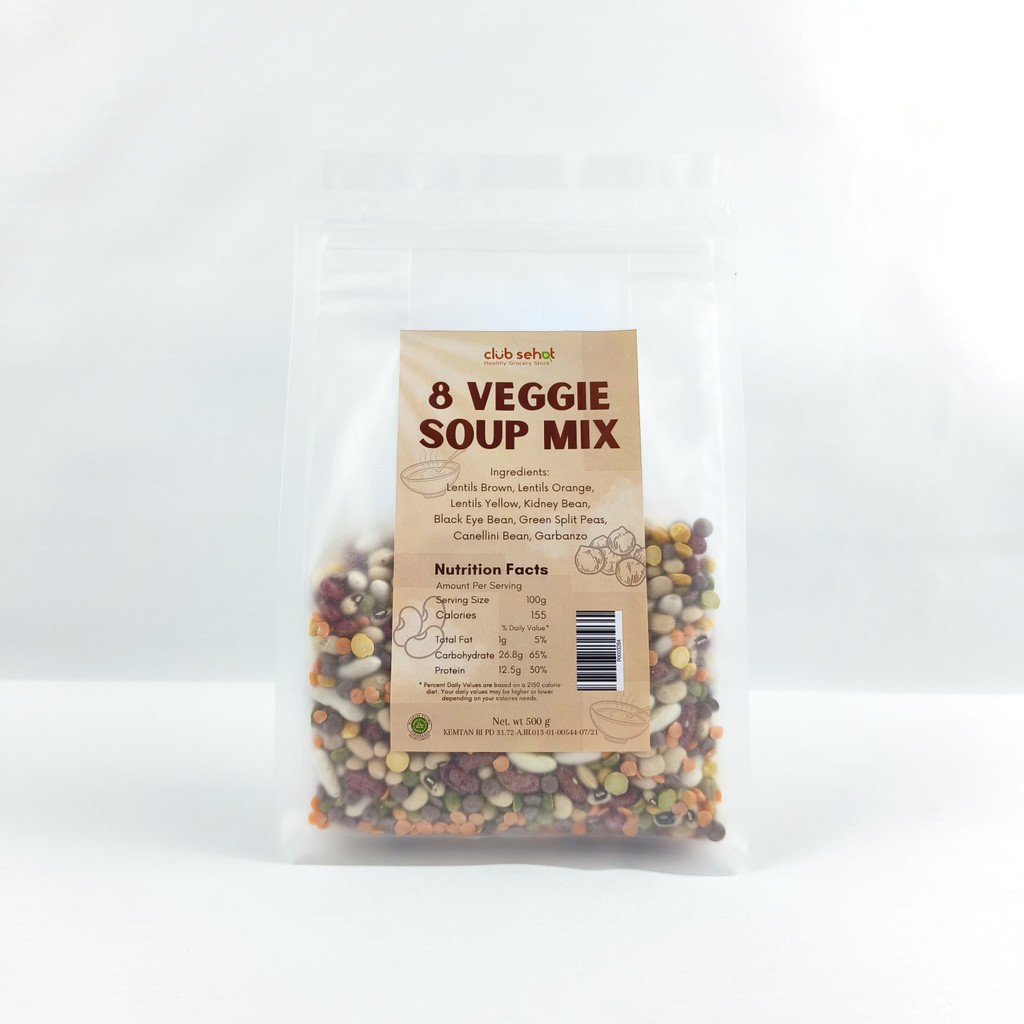 

Club Sehat 8 Veggie Soup Mix 500Gr