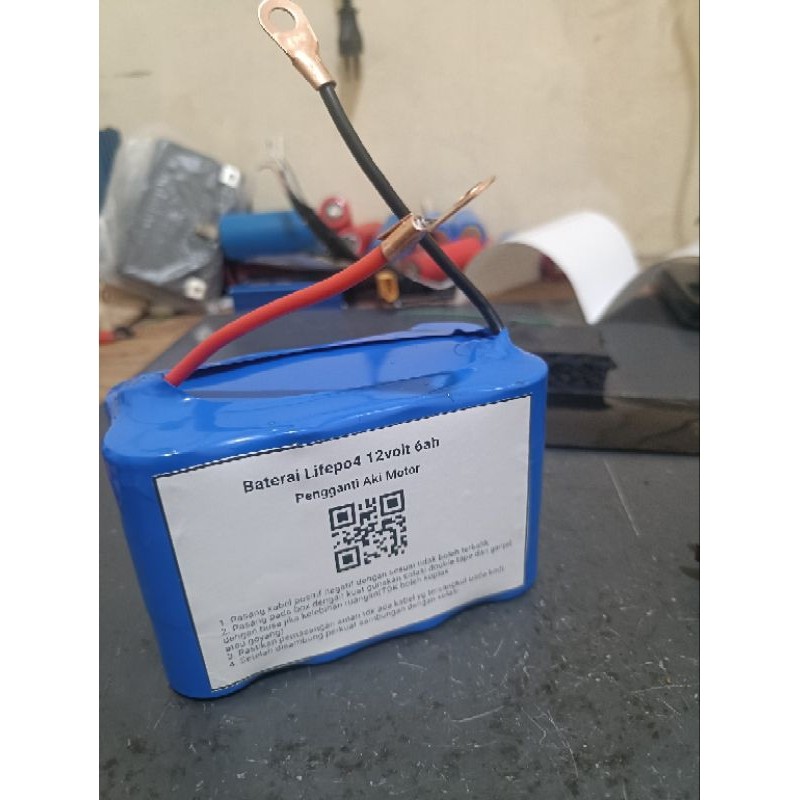 LUNDONGSHOP baterai 12volt pengganti aki motor