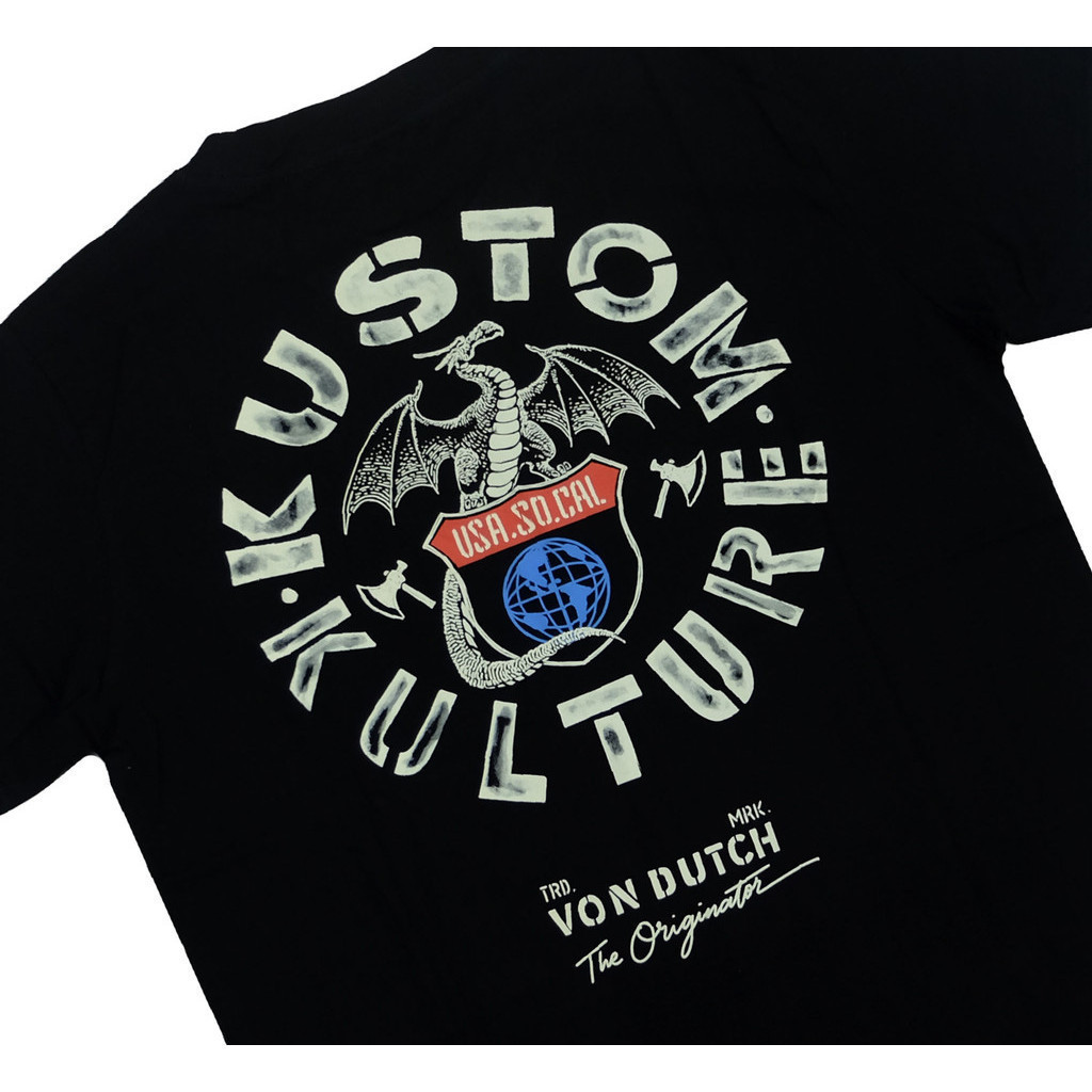 COD Von Dutch Tshirt 1067 Black Kaos Baju distro pira dewasa