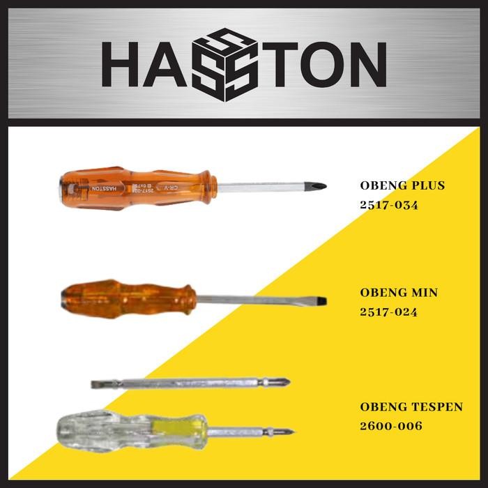 Obeng Set Hasston Plus Minus & Tespen

