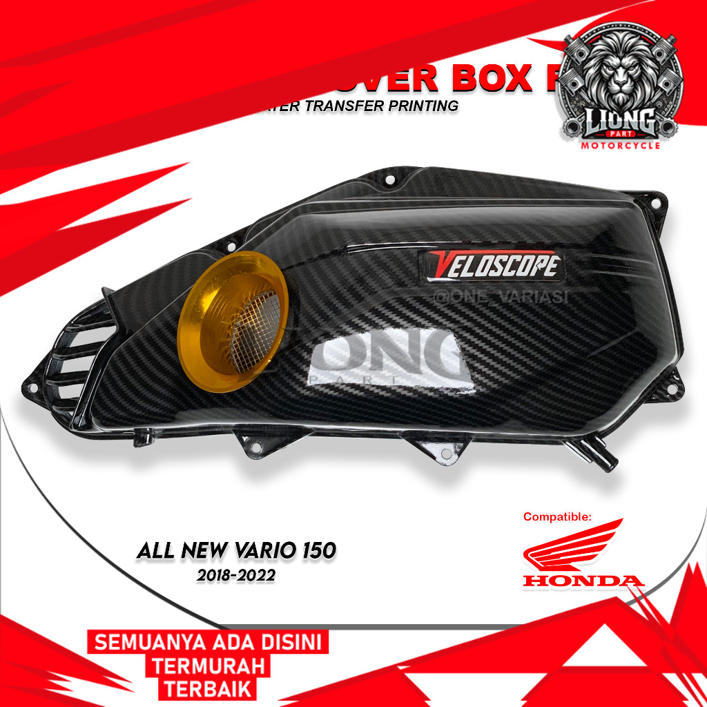 LIONGPART - COVER TUTUP BOX FILTER CARBON VELOCITY VARIO 150 NEW / VELOSCOPE CARBON VARIO 150 KEYLES