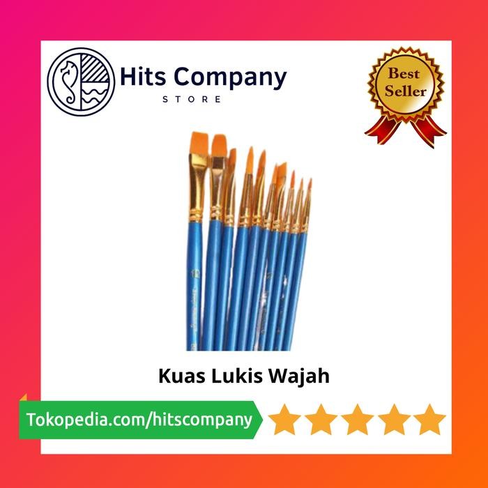 

[TERLARIS] Kuas Lukis Wajah Brush Face Painting - set10pcs[TERLARIS ]