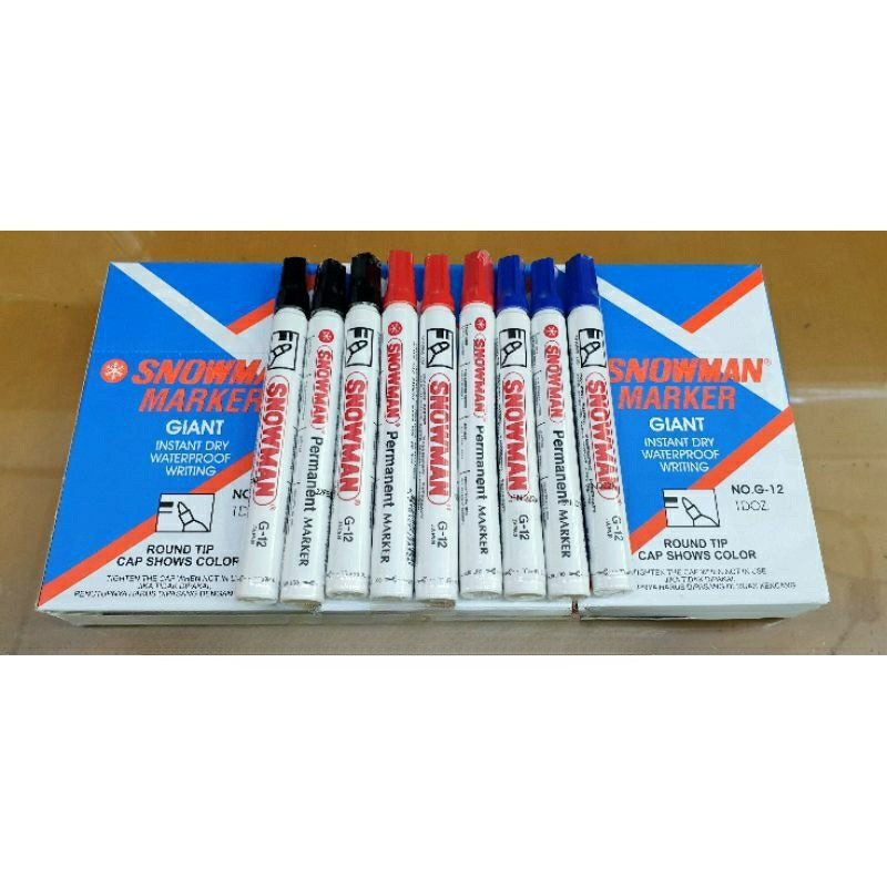 

G 12 Spidol Permanent Marker G12 Snowman G-12
