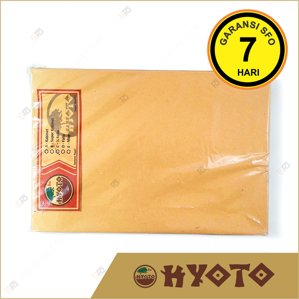 

Amplop Kyoto C isi 100 - 180 x 275 mm - SFO Semarang Official