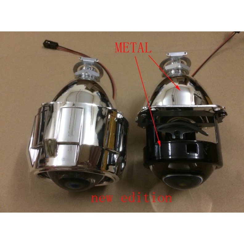 OWN FULL METAL MINI HID BI XENON PROJECTOR LENS 10.0 2.5 INCH KIT EASY INSTALLATION H1 H4 H7 HB3 HB4