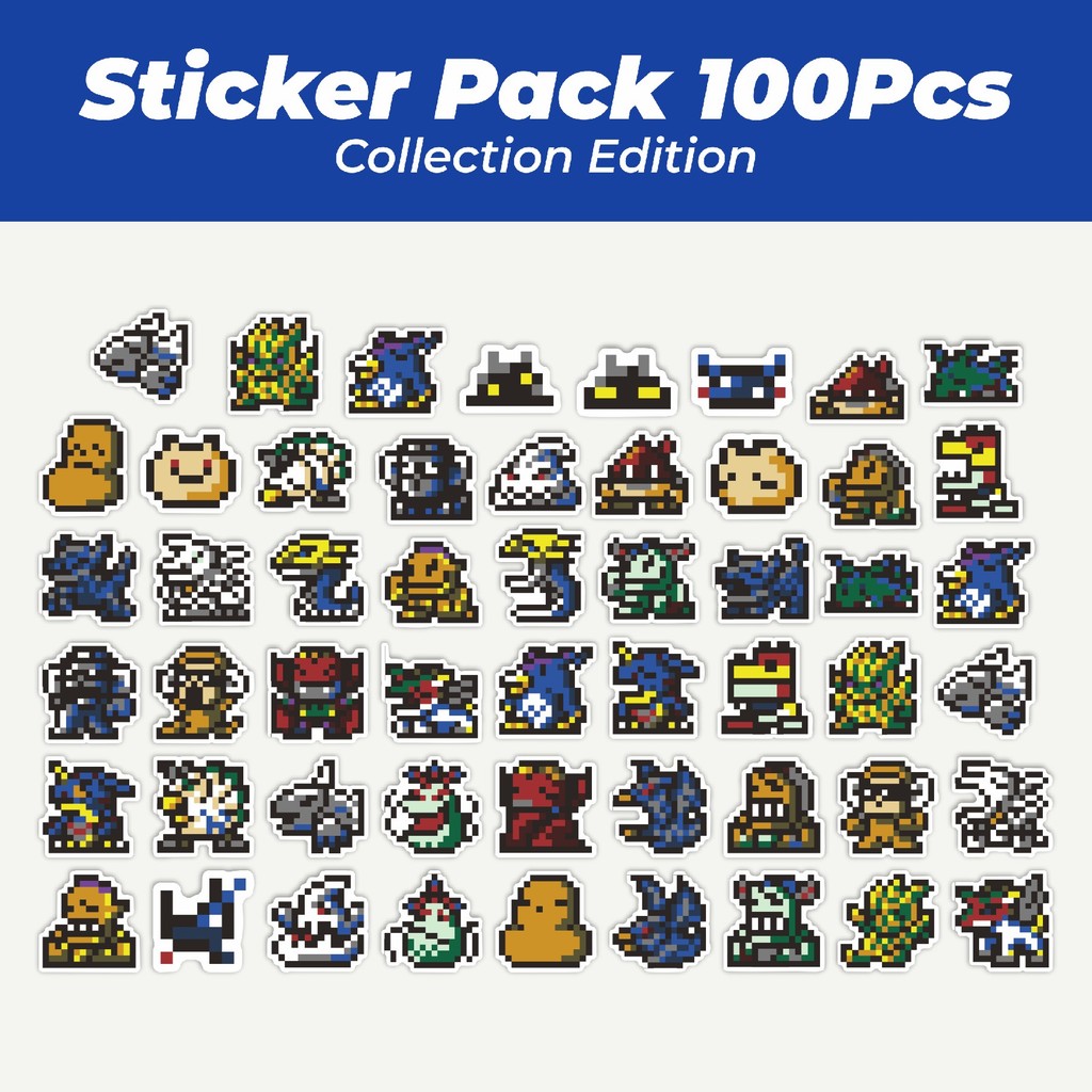 

Hot Stiker Pixel Digimon V12 Lucu Anti Air Stikers Berperekat Waterproof Sticker Decal Buat Motor Helm Buku Journal Koper Casing HP Laptop Botol Minum