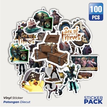 

Super Hemat! 100 PCS Stiker Game Series Sea Of Thieves Character Mix 1 Waterproof Aesthetic- Untuk Laptop, Motor, dan Helm - Paper Stationery Pack