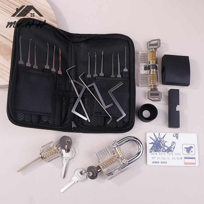 31 Pcs/set Lock Repair KitBad Key Auto ExtractorRemoval Hook 5 In 1 Lock Picking PracticeHand ToolsL