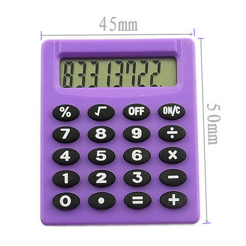 

Boutique Stationery Small Square Personalized Mini Creative Calculator Candy Color School Office Electronics 8-git Calculator