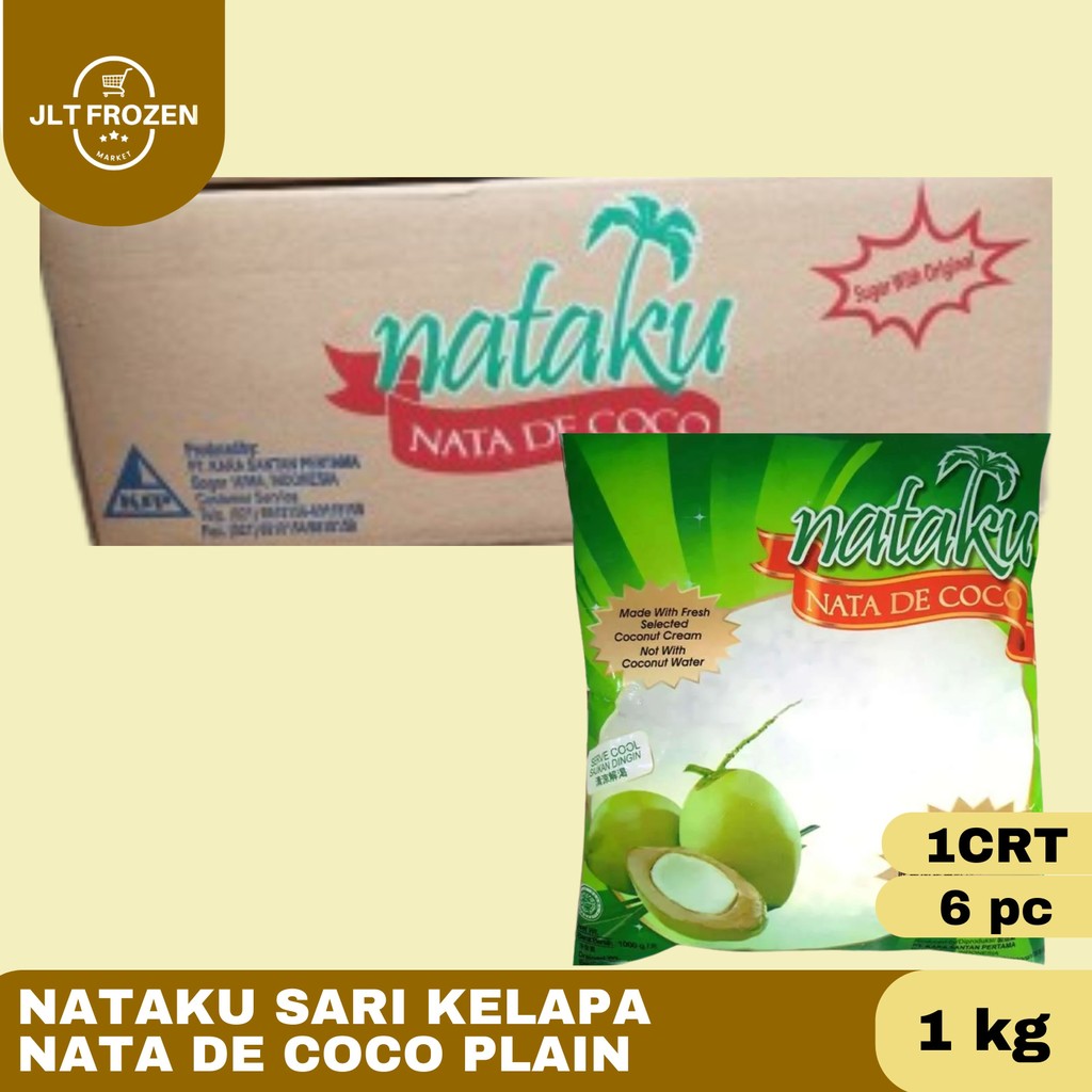 

Nataku Nata De Coco Sari Kelapa Plain 1000g [1 CARTON ] Kara