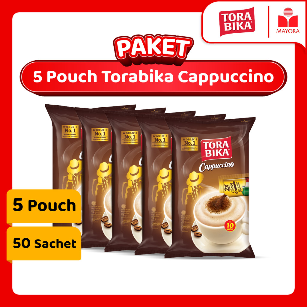 

Paket 5 Pouch Kopi Torabika Cappuccino